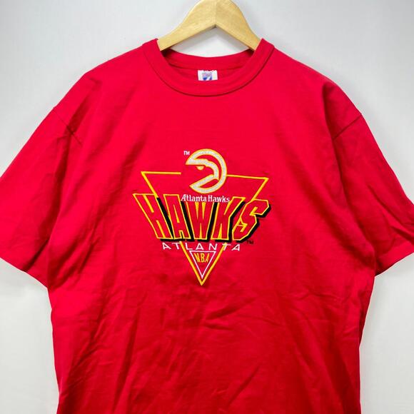 Vintage '90s NBA Atlanta Hawks Logo 7 T-Shirt XL - Picture 2 of 12